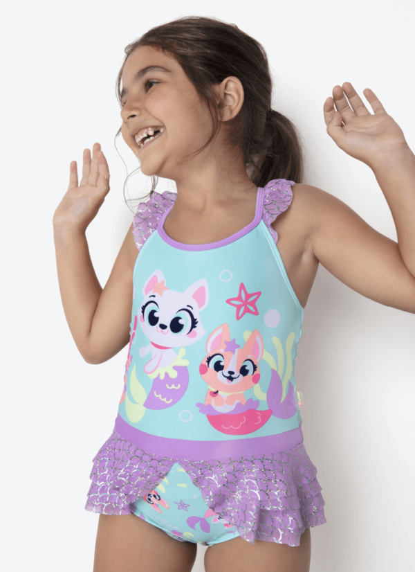 Maiô Menina Pet Sereia - Imagem 2