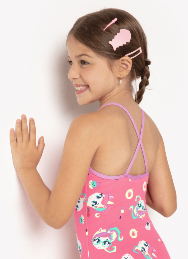 Maio Menina Kids Unicórnio Kawaii - Imagem 3