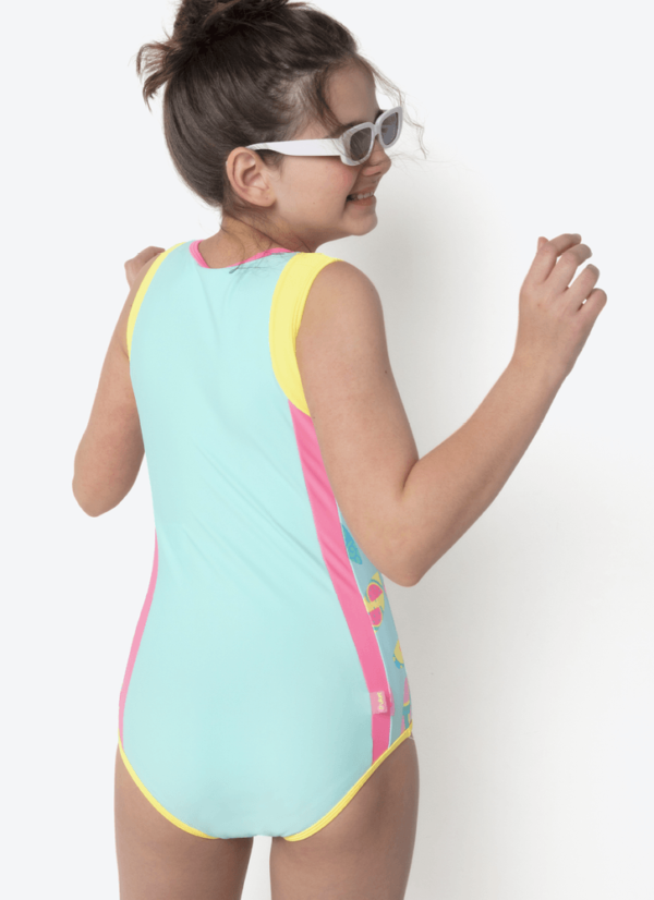 Maiô Menina Teen Unicórnio Aloha - Imagem 4