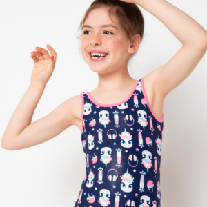 Maiô Menina Unicórnio Skate