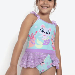 Maiô Menina Pet Sereia