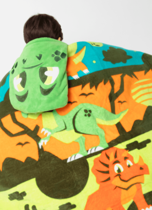 Manta com Capuz Soft Dino Trio - Imagem 2