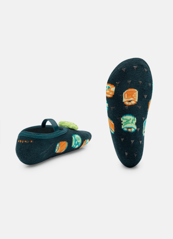 Meia Sapatilha Bebê Menino com Aplique de Led Dino Miami - Imagem 2