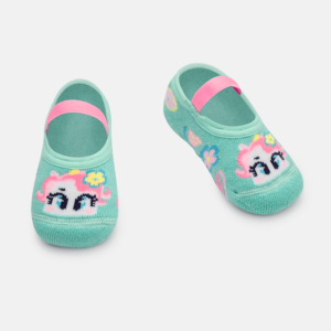 Meia Sapatilha Bebê Menina Unicórnio Aloha