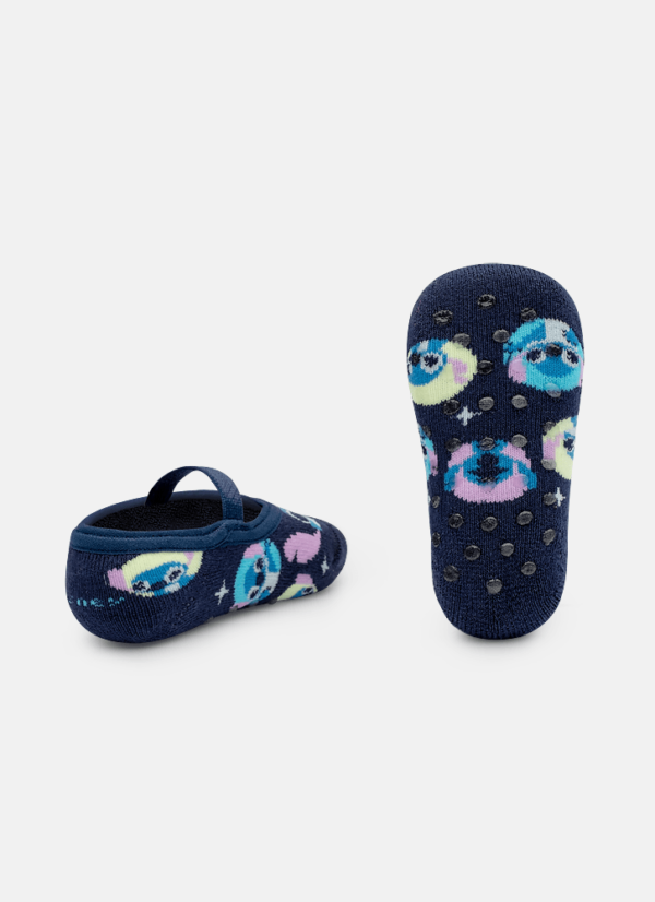 Meia Sapatilha Antiderrapante Bebê Unissex Stitch - Imagem 2