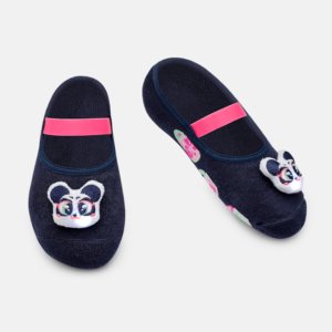 Meia Sapatilha Feminina com Aplique de Led Panda Miami