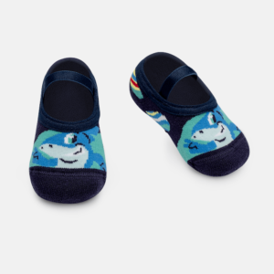 Meia Sapatilha Bebê Menino Tubarão Aloha