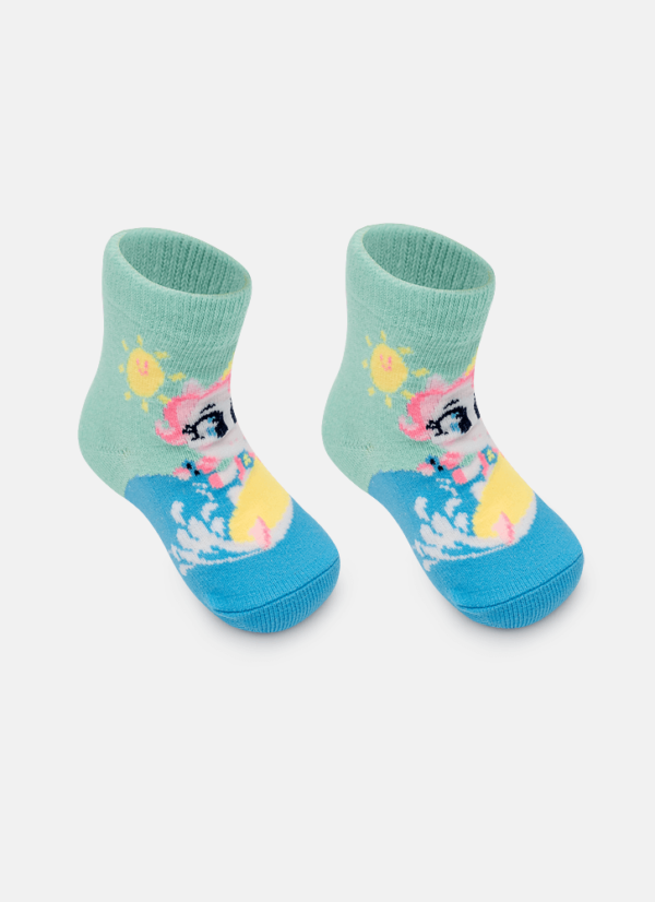 Meia Soquete Bebê Menina Unicórnio Aloha - Imagem 2