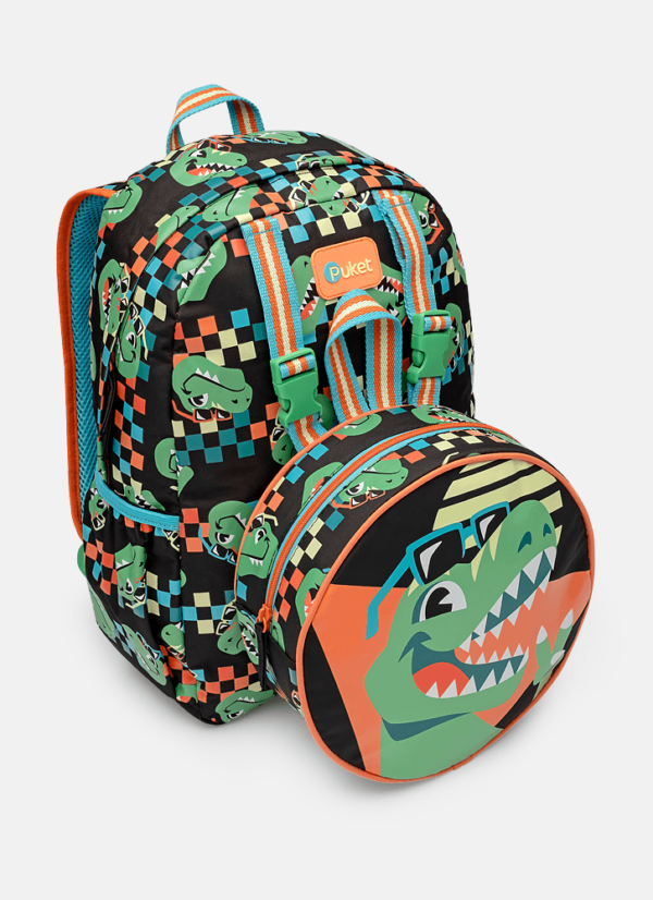Mochila Costas com Lancheira Dino Miami - Imagem 2