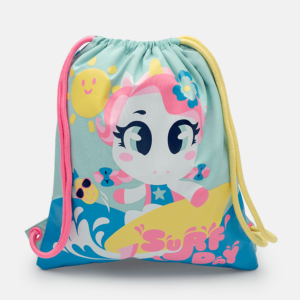 Mochila Sacola Costas Unicórnio Aloha