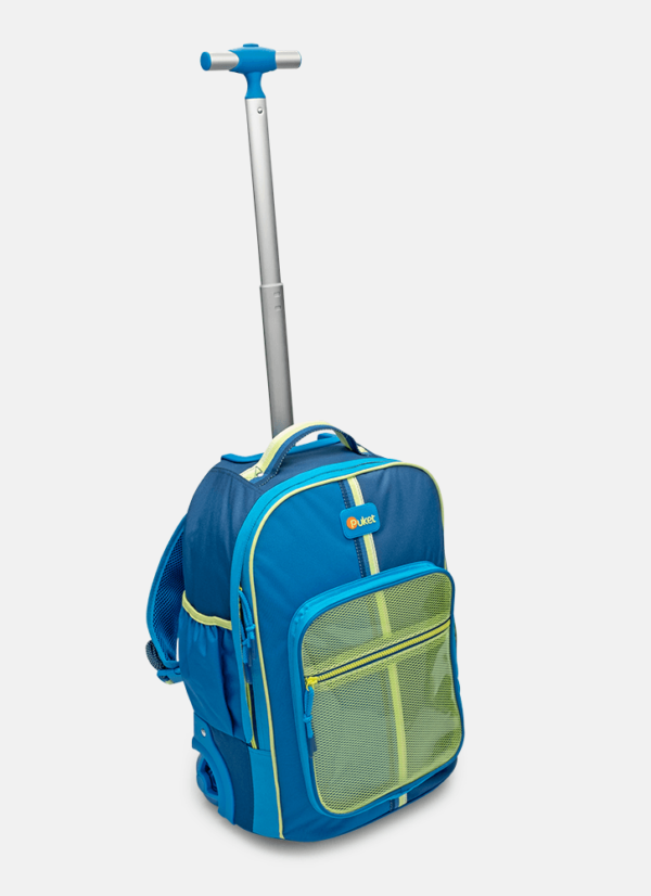 Mochila com Rodinha Color Block - Imagem 2
