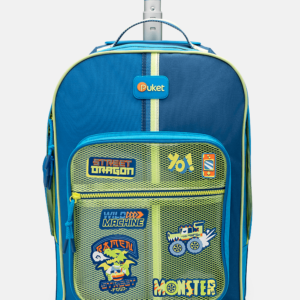 Mochila com Rodinha Color Block