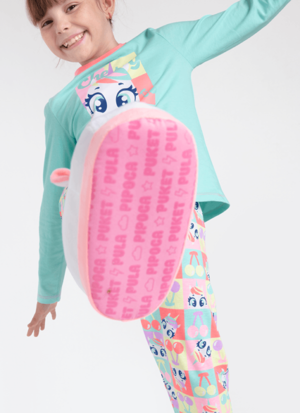 Pantufa Menina Teen Unicórnio Cherry - Imagem 2
