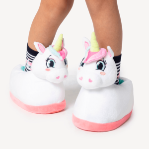 Pantufa Menina Teen Unicórnio Shine
