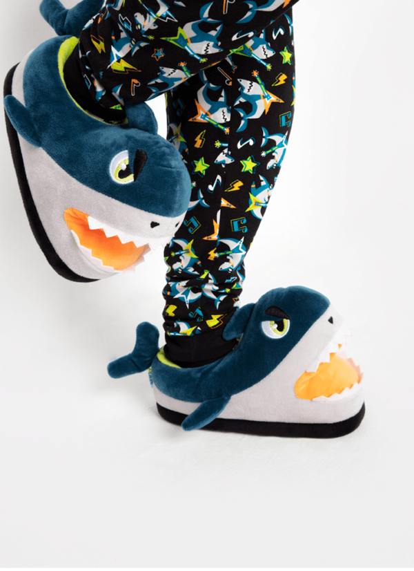 Pantufa Menino Teen Tubarão Rockstar - Imagem 2