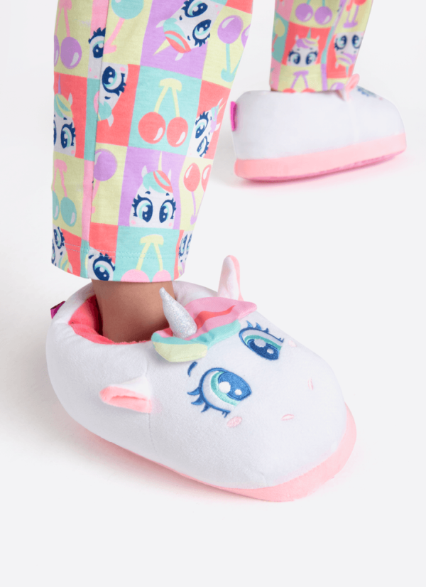 Pantufa Menina Teen Unicórnio Cherry - Imagem 3