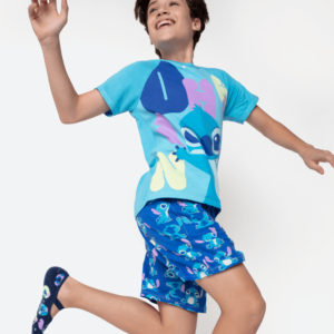 Pijama Manga Curta Viscolycra Menino Teen Stitch