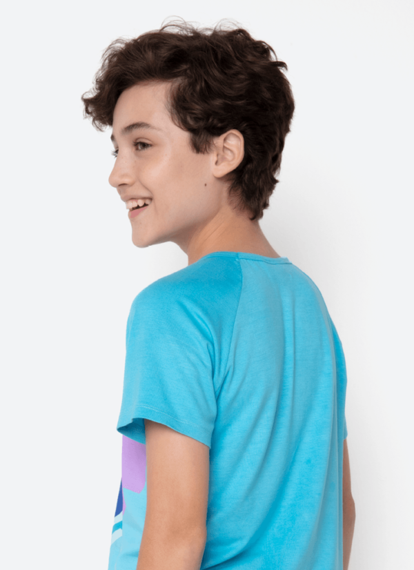Pijama Manga Curta Viscolycra Menino Teen Stitch - Imagem 5