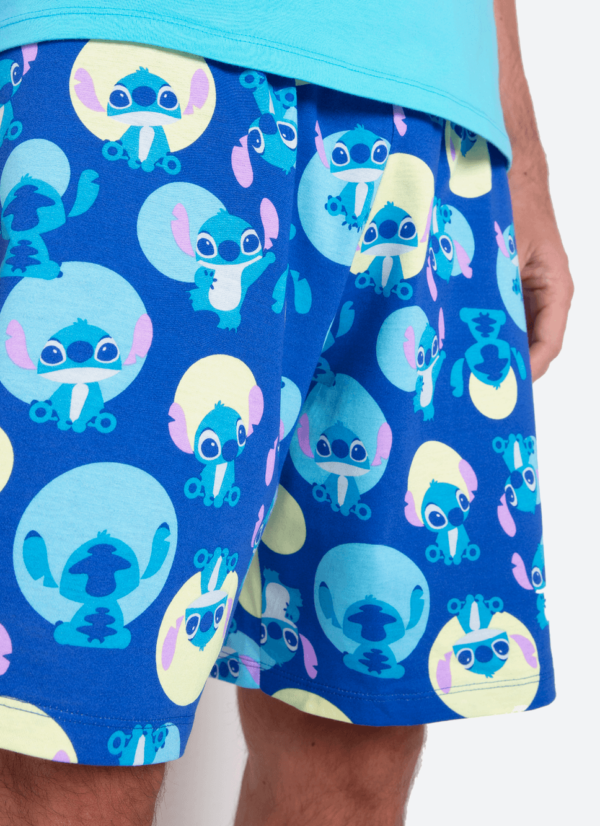 Pijama Manga Curta Algodão Masculino Stitch - Imagem 3