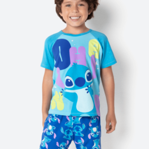 Pijama Manga Curta Viscolycra Menino Stitch