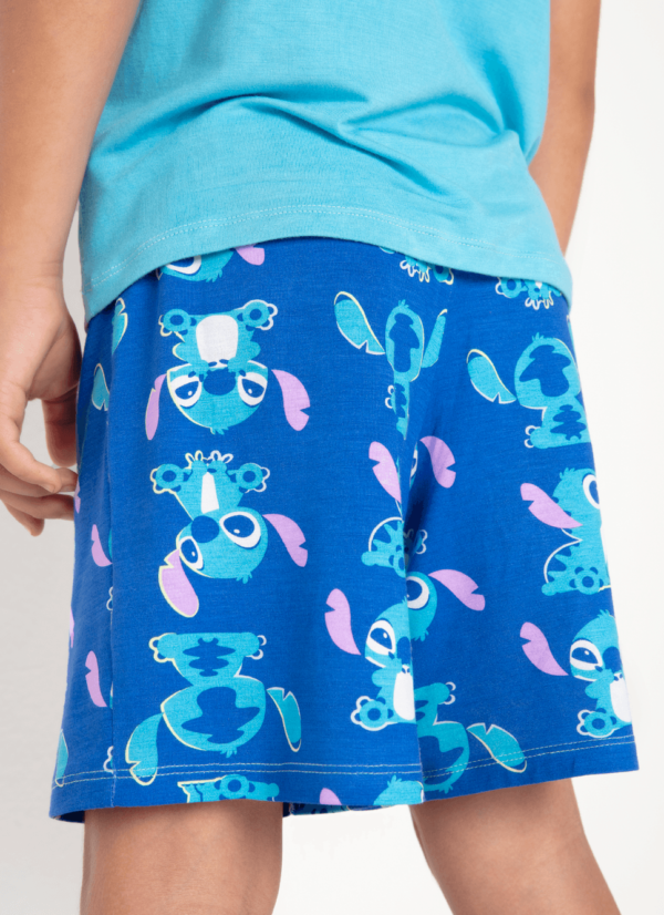 Pijama Manga Curta Viscolycra Menino Stitch - Imagem 5