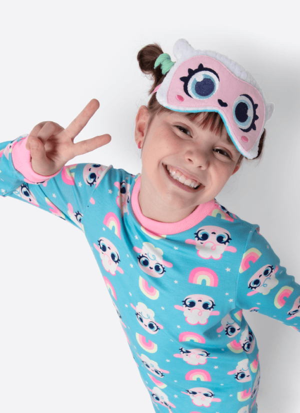 Pijama Manga Longa Viscolycra Menina Ovelha - Imagem 2