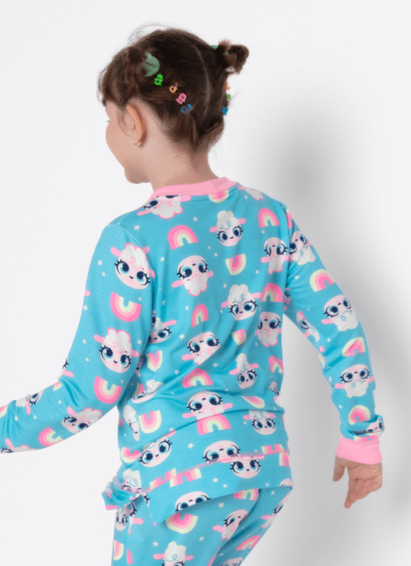 Pijama Manga Longa Viscolycra Menina Ovelha - Imagem 4