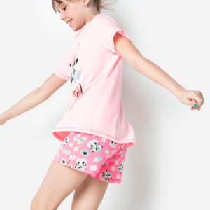 Pijama Manga Curta Menina Teen Algodão Vaca