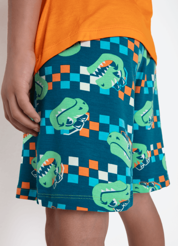 Pijama Manga Curta Viscolycra Menino Dino Miami