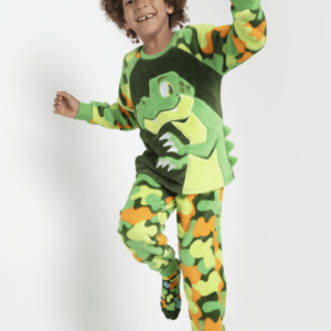 Pijama Manga Longa Soft Menino Dino Trio