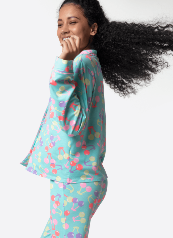 Pijama Manga Longa Viscolycra Feminino Unicórnio Cherry - Imagem 2