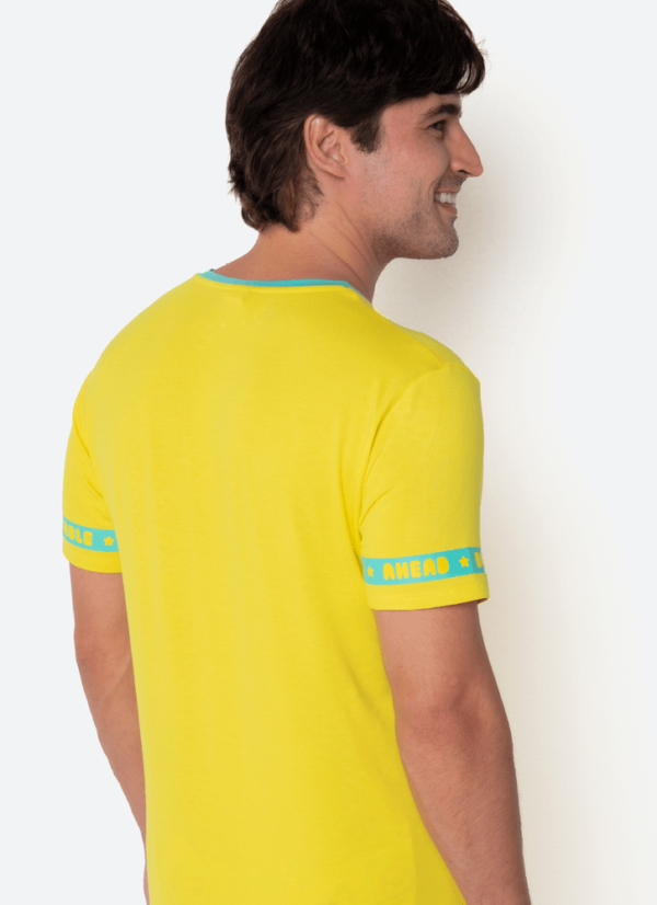 Pijama Manga Curta Viscolycra Masculino Minions - Imagem 4