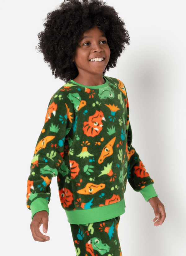 Pijama Manga Longa Soft Menino Dino Trio - Imagem 3