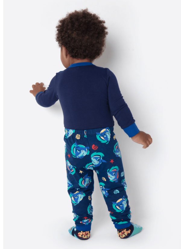 Pijama Manga Longa Viscolycra Bebê Menino Tuba Aloha - Imagem 3