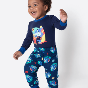 Pijama Manga Longa Viscolycra Bebê Menino Tuba Aloha