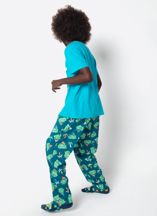 Pijama Manga Curta Menino Teen Dino Miami - Imagem 3