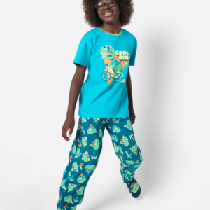 Pijama Manga Curta Menino Teen Dino Miami