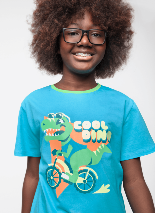 Pijama Manga Curta Menino Teen Dino Miami - Imagem 2