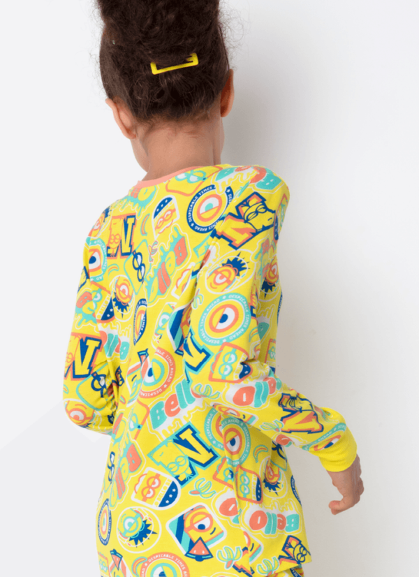 Pijama Manga Longa Viscolycra Menina Teen Minions - Imagem 2