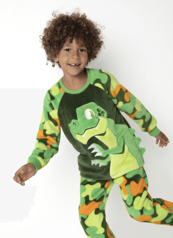 Pijama Manga Longa Soft Menino Dino Trio - Imagem 3