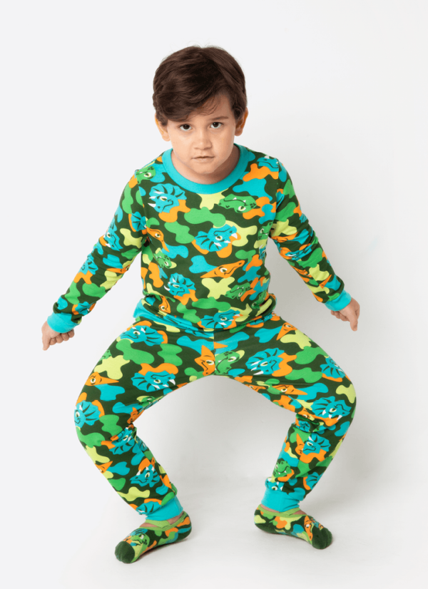 Pijama Manga Longa Ultra Visco Menino Dino Trio - Imagem 2