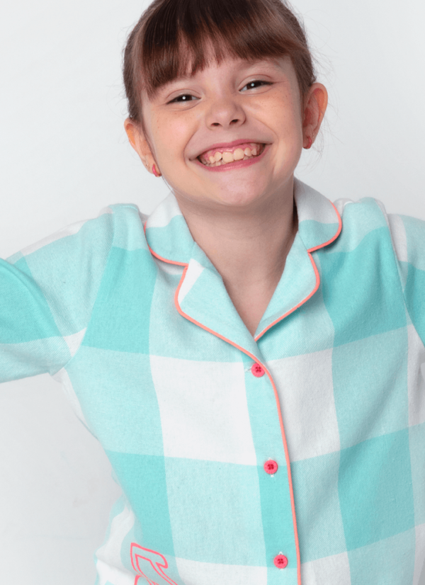 Pijama Manga Longa Flanelado Menina Cherry - Imagem 2
