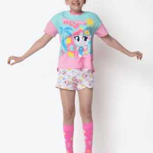 Pijama Manga Curta Viscolycra Menina Teen Unicórnio Aloha