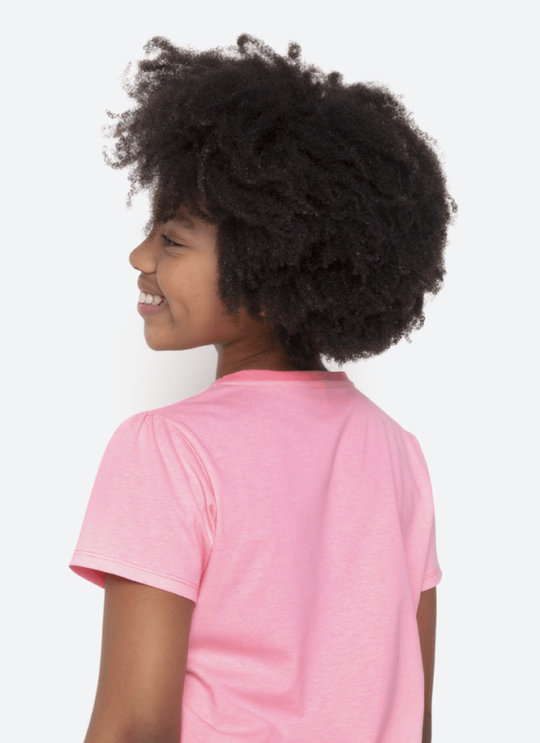 Pijama Manga Curta Alogodão Menina Teen Vaca Romântica - Imagem 4