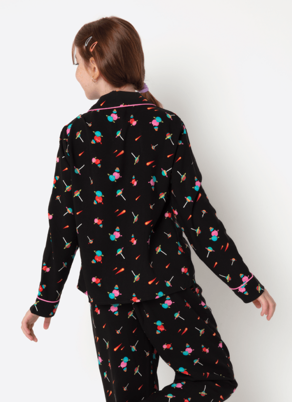Pijama Manga Longa Viscose Menina Teen Space Food - Imagem 3