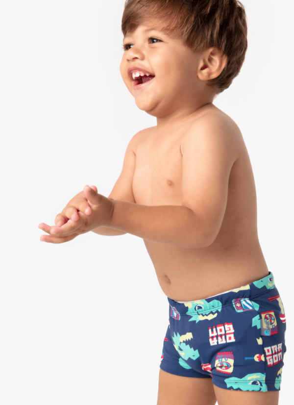 Sunga Boxer Bebê Menino Dragão Street - Imagem 2