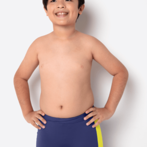 Sunga Boxer Menino Teen Azul Marinho Color Block