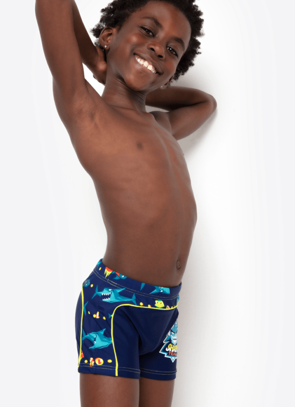 Sunga Boxer Estampada Menino Tubarão Gamer - Imagem 2