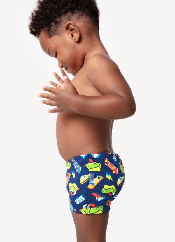 Sunga Boxer Bebê Menino Dinossauro Skate - Imagem 2