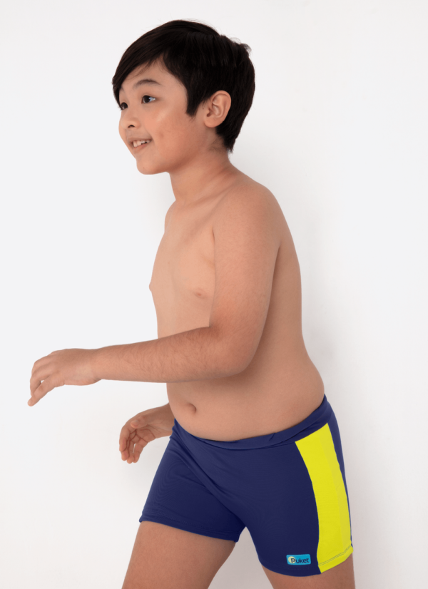 Sunga Boxer Menino Teen Azul Marinho Color Block - Imagem 2
